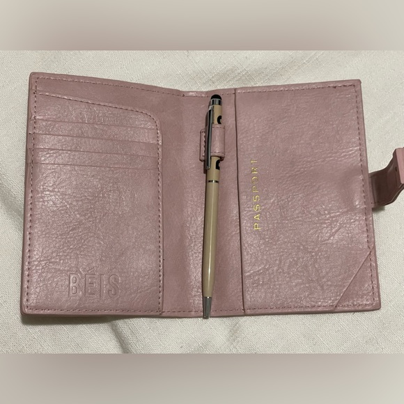 BEIS Other Beis Passport Holder In Atlas Pink Poshmark